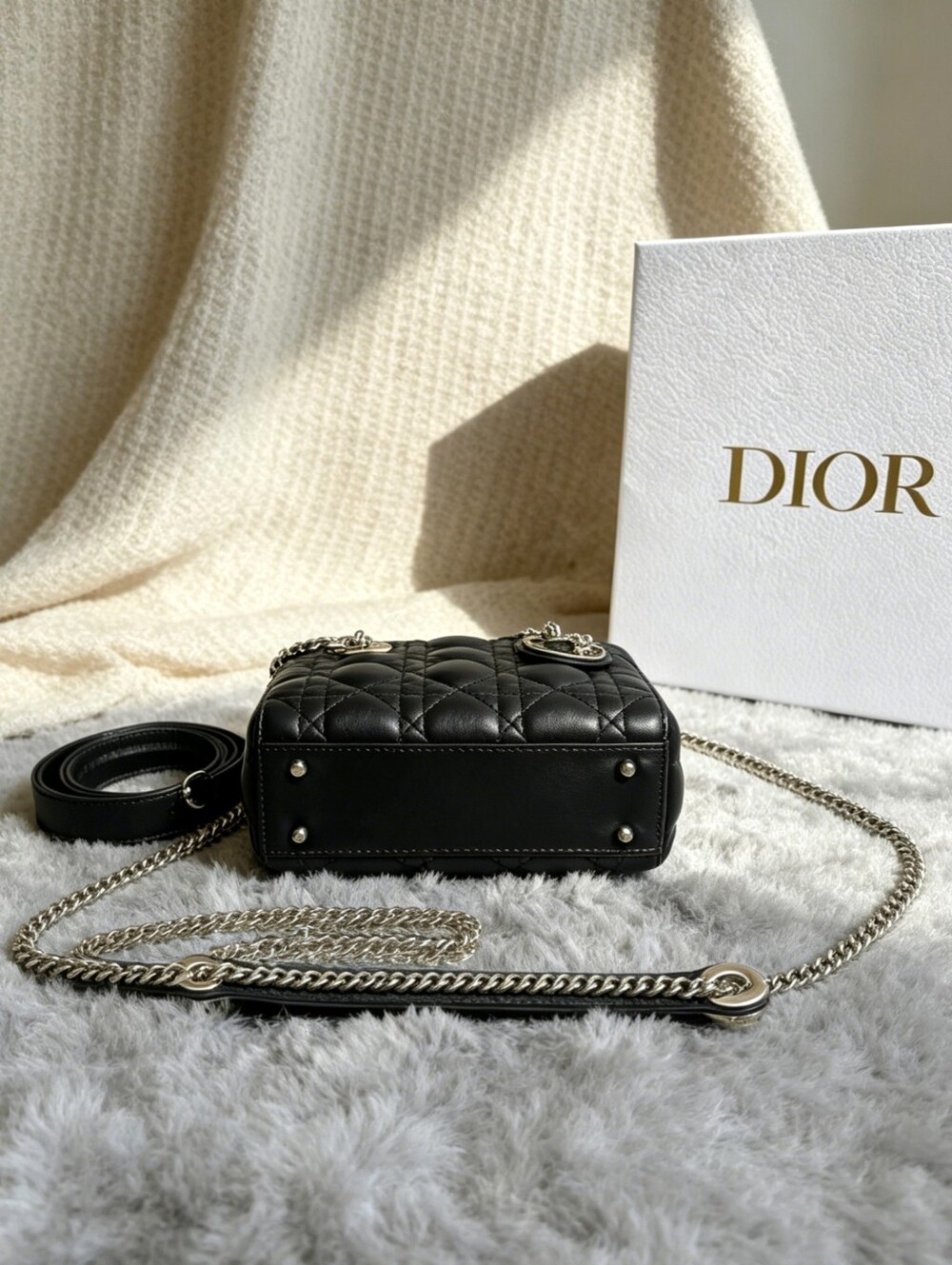 Mini Lady Dior Bag Black Cannage Lambskin - Picture 3 of 7